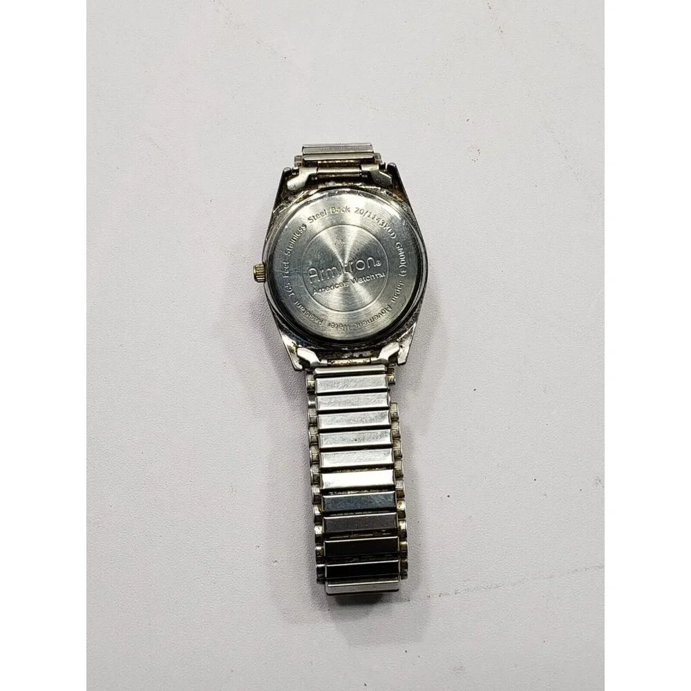 Armitron Mens Movement Water Resistant 165 Ft Stainless steel Back Watch w/ Band